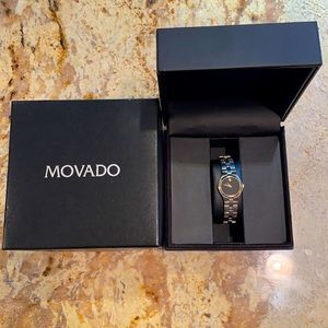 Movado Museum Two Tone Stainless Steel Watch